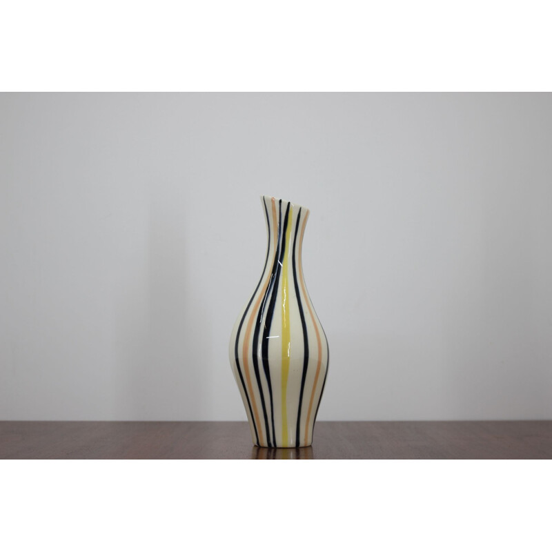 Vintage ceramic vase by Jarmila Formonkov® for Ditmar Urbach, Czechoslovakia 1970