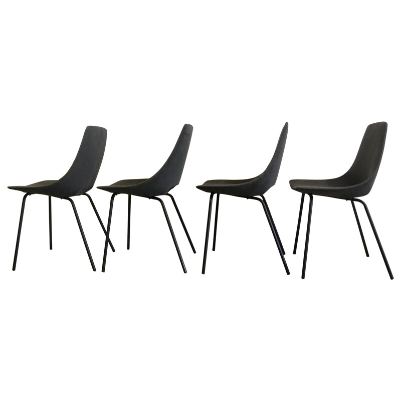 4 chairs "tonneau" model, Pierre GUARICHE - 1950s