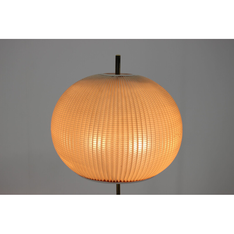 Vintage metal and paper floor lamp, 1960