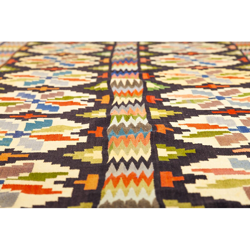 Vintage Swedish multicolored rug, 1950