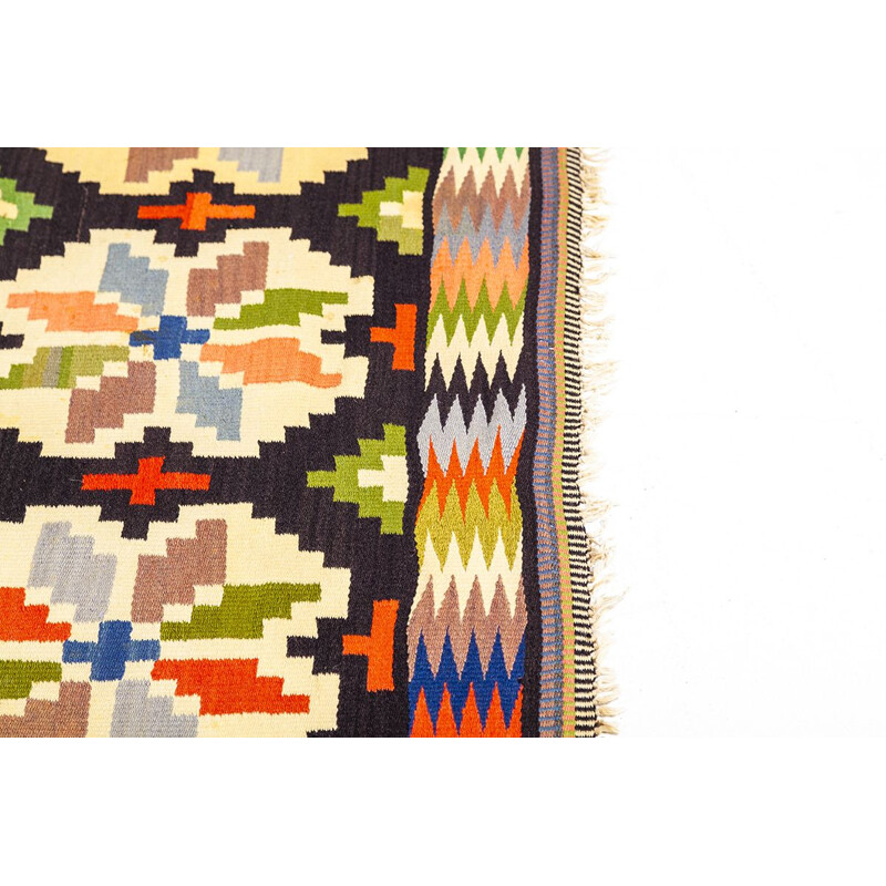 Vintage Swedish multicolored rug, 1950