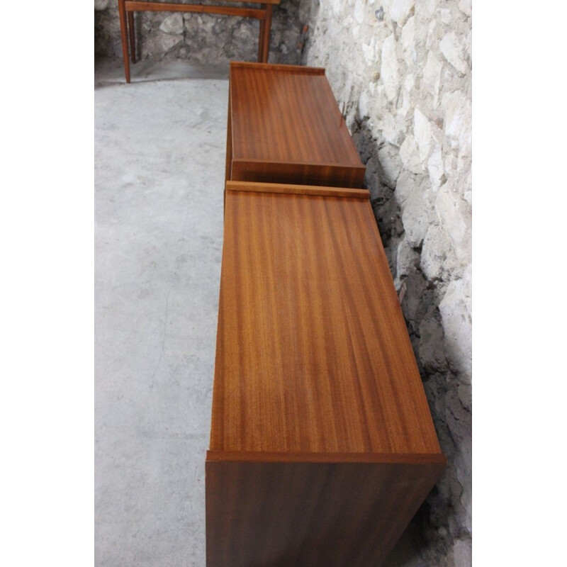 Vintage small teak bookcase , Scandinavian style, 1950