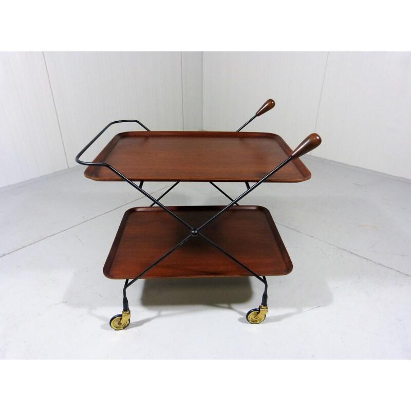 Vintage serving table by Paul Nagel for JIE Gantofta, Sweden 1960s