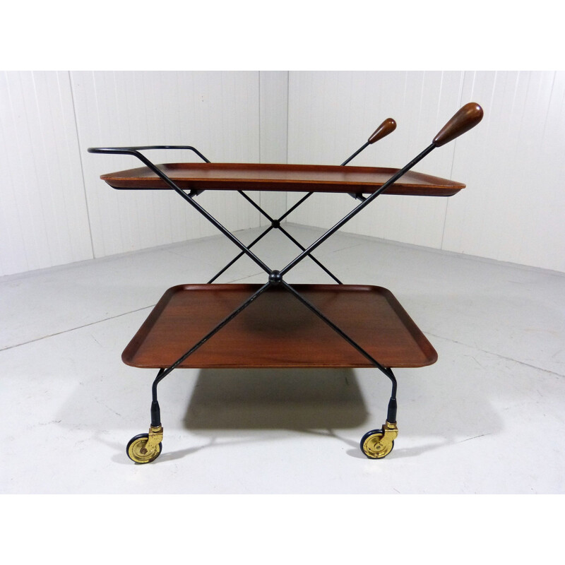 Vintage serving table by Paul Nagel for JIE Gantofta, Sweden 1960s