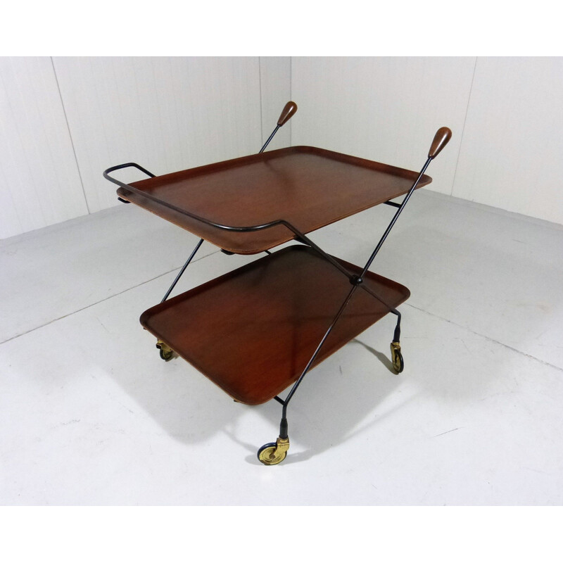 Vintage serving table by Paul Nagel for JIE Gantofta, Sweden 1960s