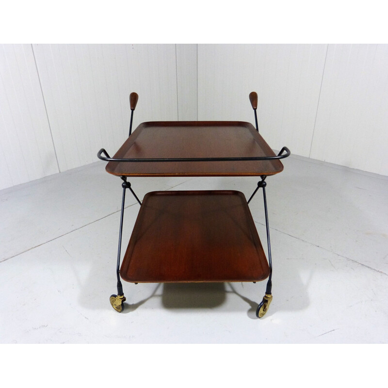 Vintage serving table by Paul Nagel for JIE Gantofta, Sweden 1960s