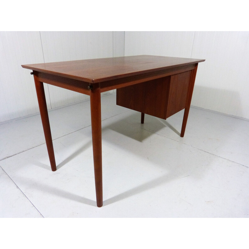 Vintage teak desk by Arne Vodder for Sigh & Søns Møbelfabrik, Denmark 1960s