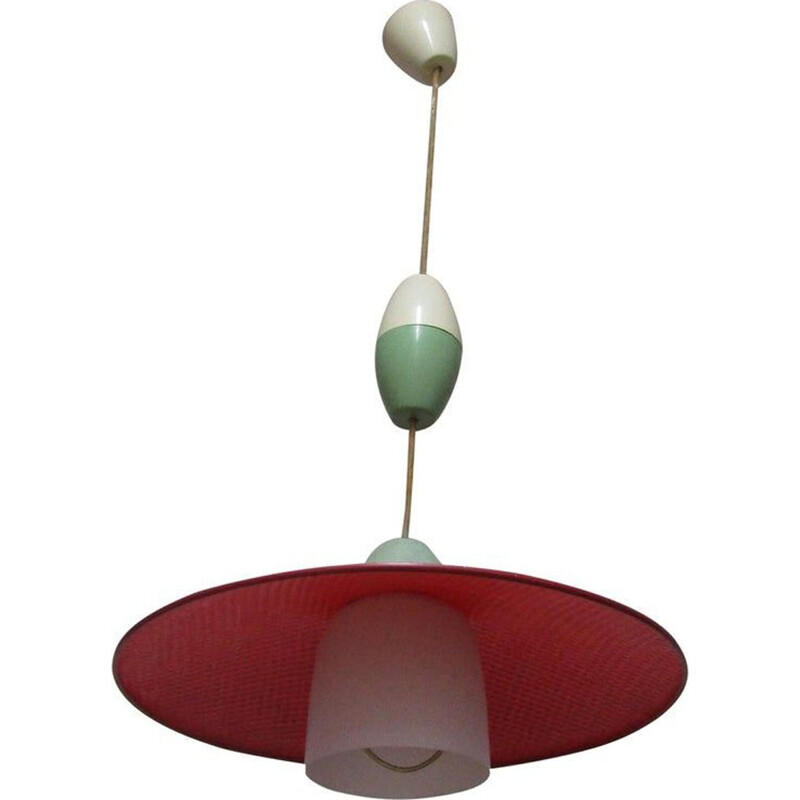 Lampadario regolabile d'epoca, Italia 1950