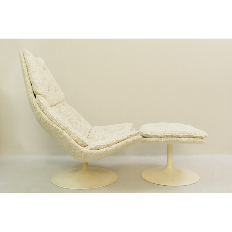 Lounge Chair F588, Geoffrey Harcourt F588 for Artifort with Ottoman