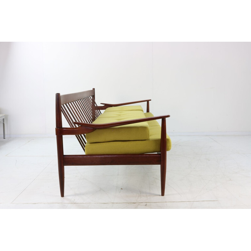 Vintage 3-seater sofa in walnut wood by Beka Design, Belgium