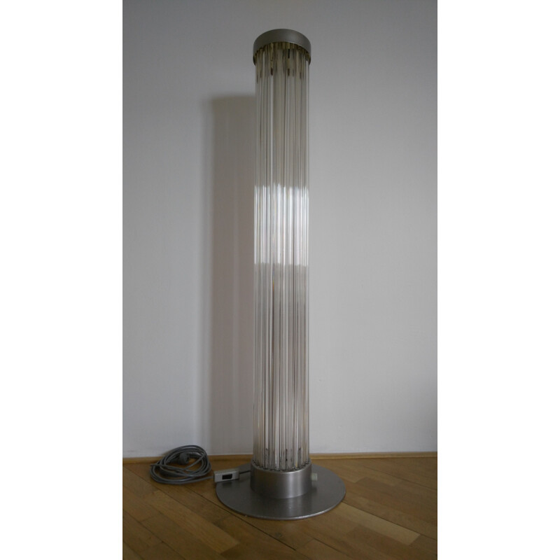 Vintage glazen vloerlamp van Kamenicky Senov, 1970