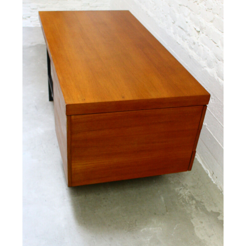 Vintage wooden desk by Pierre Guariche 1970