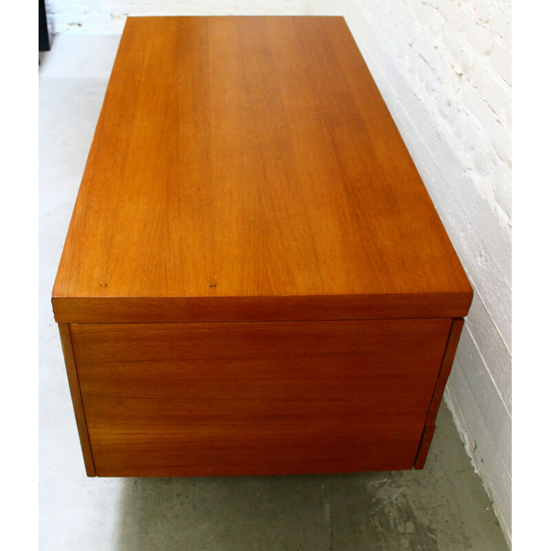 Vintage wooden desk by Pierre Guariche 1970