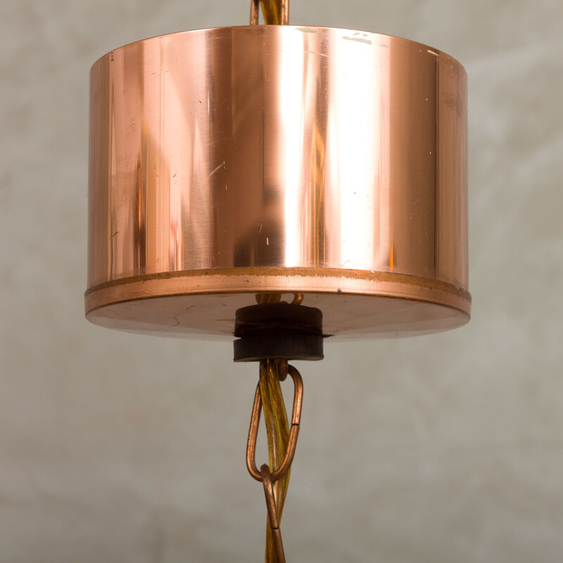 Vintage copper pendant lamp  Svend Aage Holm Sørensen 1970