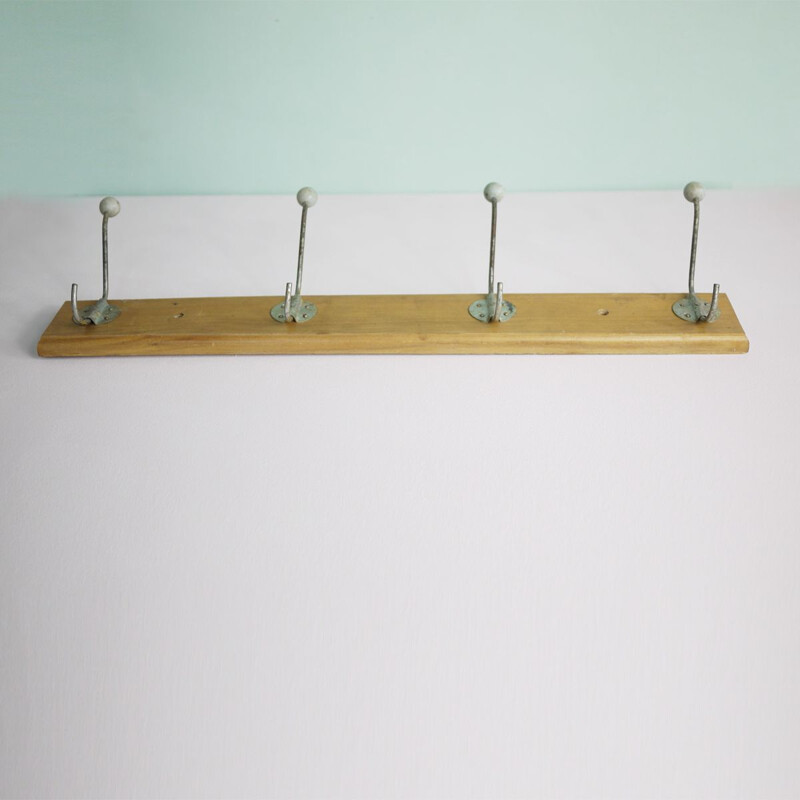 Italian vintage wall coat rack, 1960s