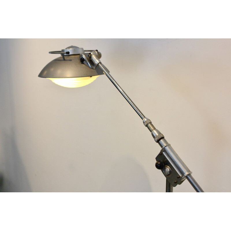 Vintage industrial floor lamp by Louis Ferdinand Solère for Solere, 1950