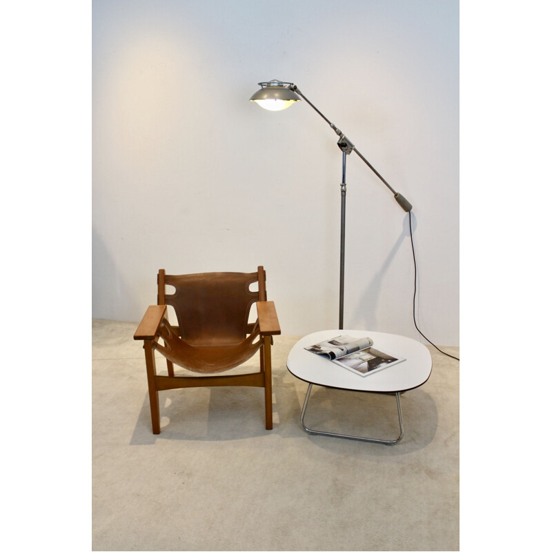 Vintage industrial floor lamp by Louis Ferdinand Solère for Solere, 1950