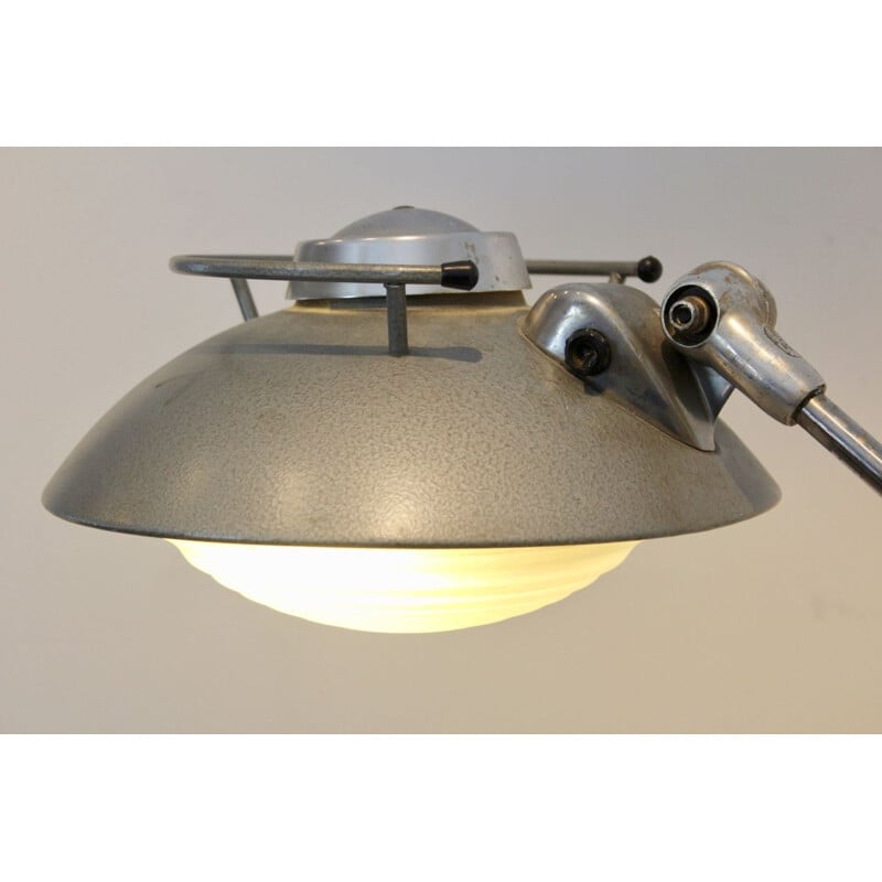 Vintage industriële vloerlamp van Louis Ferdinand Solère voor Solere, 1950