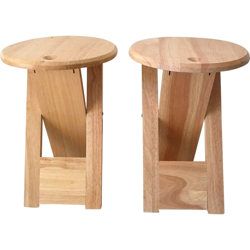 Set of 2 vintage stools "Suzy" by Artefact, 1980s