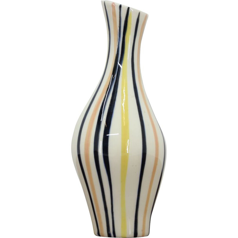 Vintage ceramic vase by Jarmila Formonkov® for Ditmar Urbach, Czechoslovakia 1970