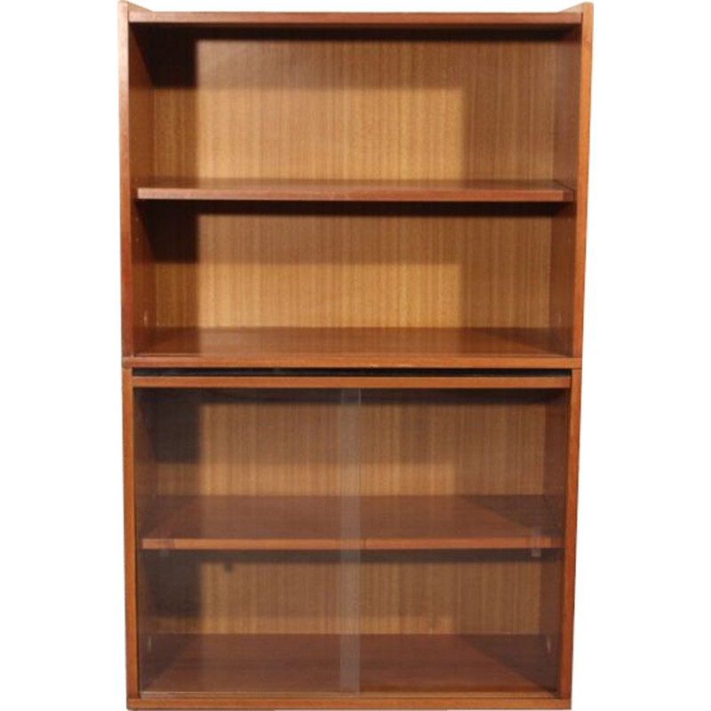 Vintage small teak bookcase , Scandinavian style, 1950