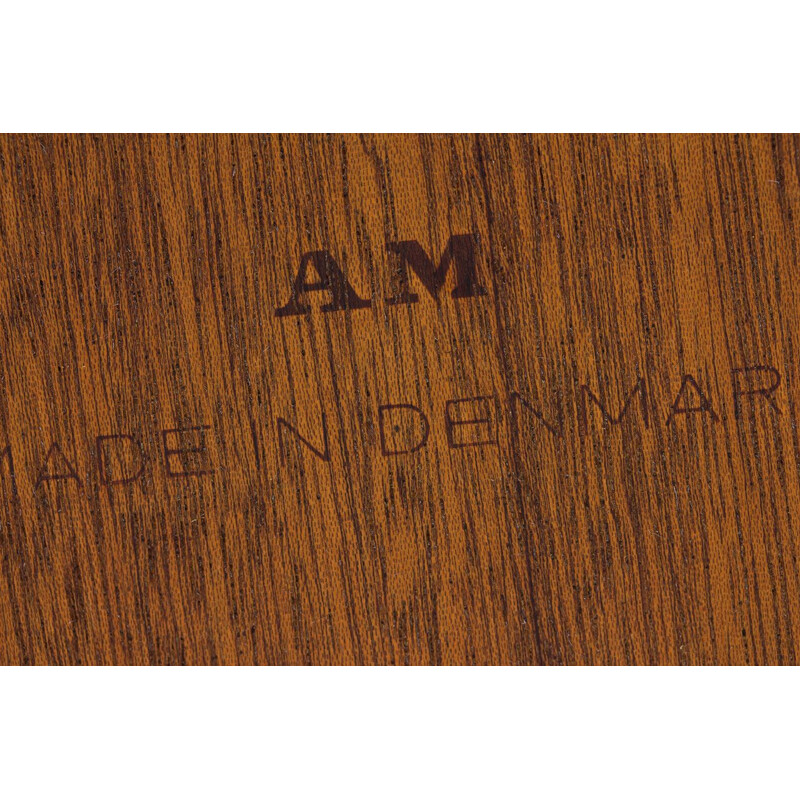 Extendable teak vintage dining table by Henning Kjærnulf for AM Mobler, Denmark, 1960s