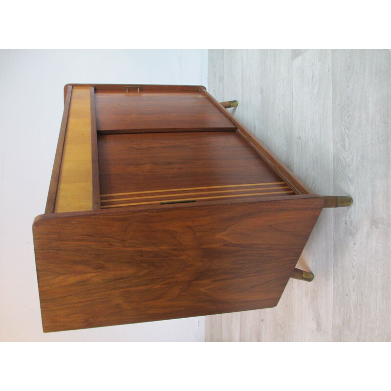 German walnut vintage cabinet, 1960s