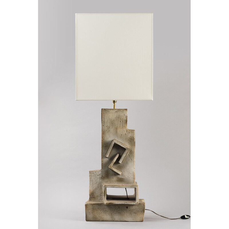 Lampe vintage en céramique de Marius Bessone, 1960