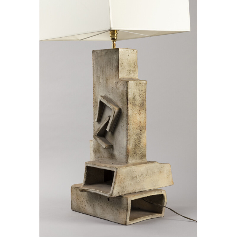 Lampe vintage en céramique de Marius Bessone, 1960