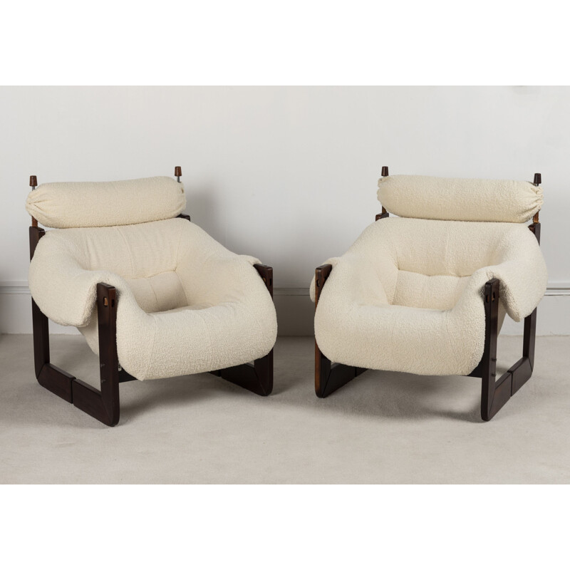 Set of 2 vintage armchairs from Percival Lafer, Brazil, 1960s