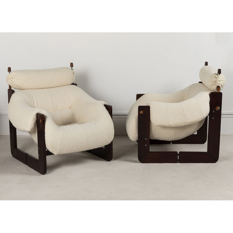 Ensemble de 2 fauteuils vintage de Percival Lafer, Brésil, 1960