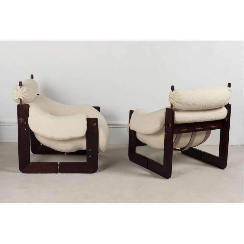 Ensemble de 2 fauteuils vintage de Percival Lafer, Brésil, 1960