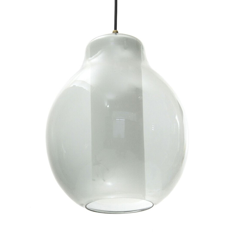 Vintage layered glass pendant lamp, Italy, 1960s