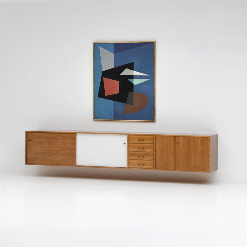 Vintage floating sideboard by Jos De Mey, from Van Den Berghe Pauvers, 1961