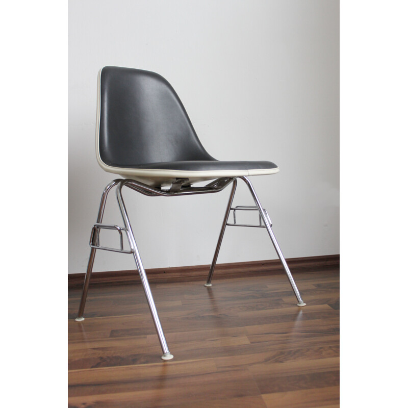 Ensemble de 2 chaises vintage en fibre de verre Vitra DSS,  Herman Miller, 1960-70