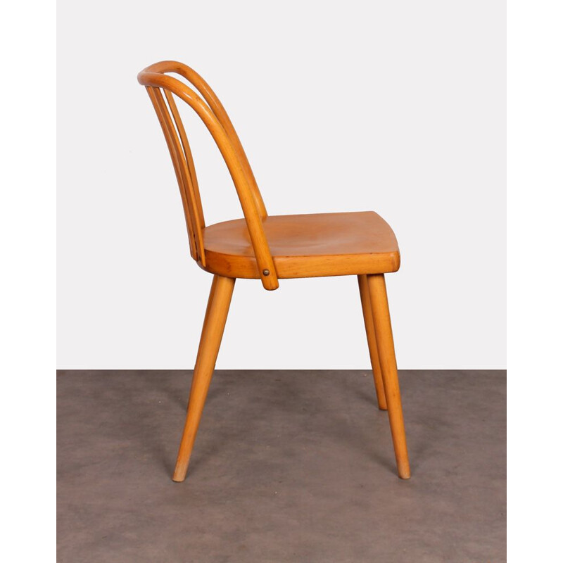 Vintage wooden chair by Antonin Suman for Ton, 1960s