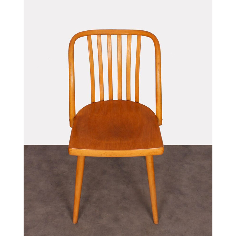 Vintage wooden chair by Antonin Suman for Ton, 1960s