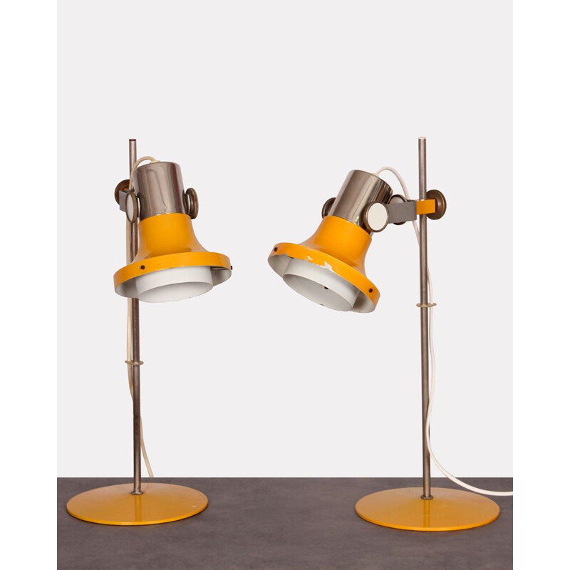 Ensemble de 2 lampes vintage par Pavel Grus pour Kamenický Šenov, 1960