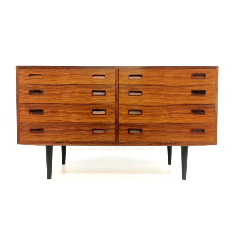 Vintage rosewood chest of drawers by Carlo Jensen from Hundevad Company, 1970s