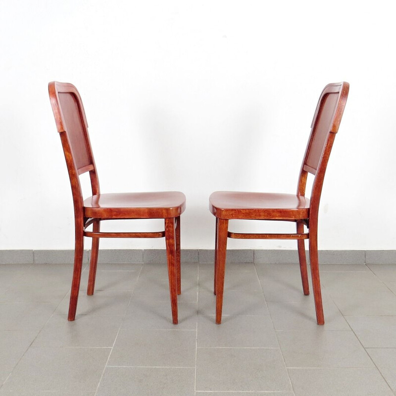 2 dining chairs produced by Jan Kotera 1930