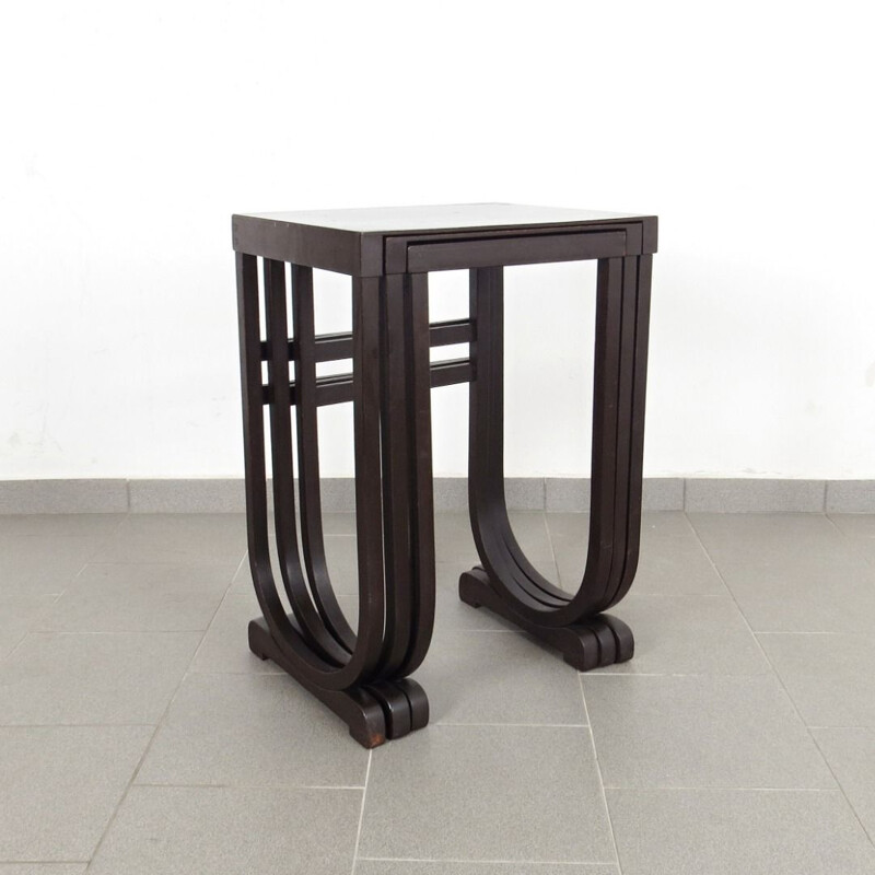 Nesting table, produced by Fischel 1930s