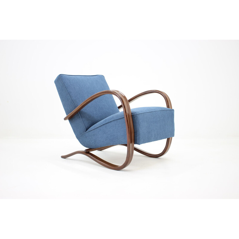 Vintage armchair by Jindrich Halabala, model H-269, 1930s