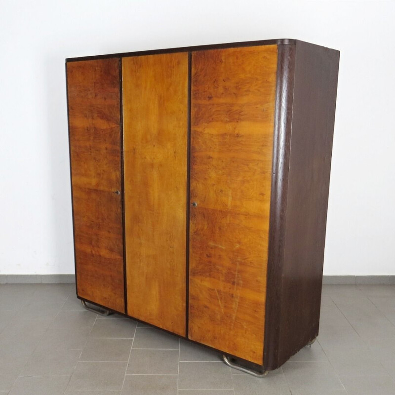 Armoire Vintage en bois, style Art déco années 1930