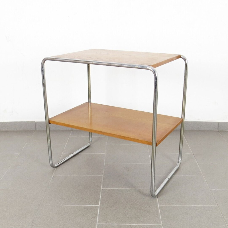 Table d'appoint vintage, style Bauhaus années 1930