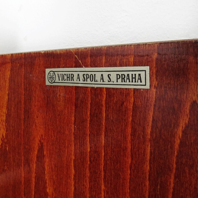 Armoire Vintage en bois par Vichr a spol. vers 1930