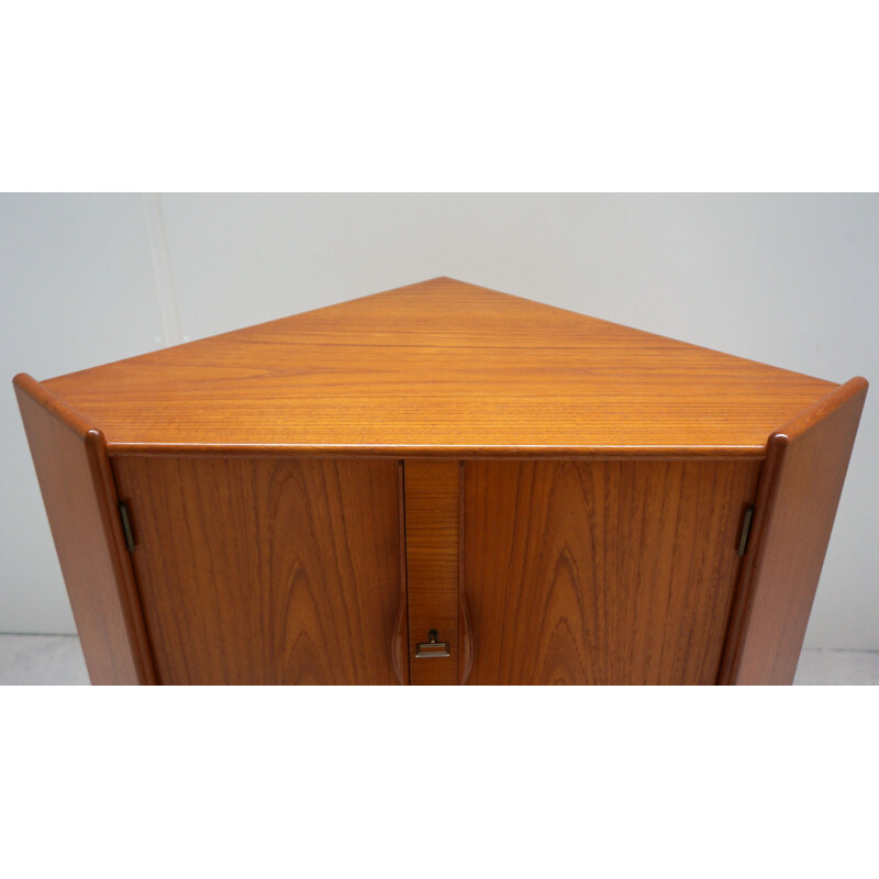 Vintage Scandinavian teak corner cabinet 1960