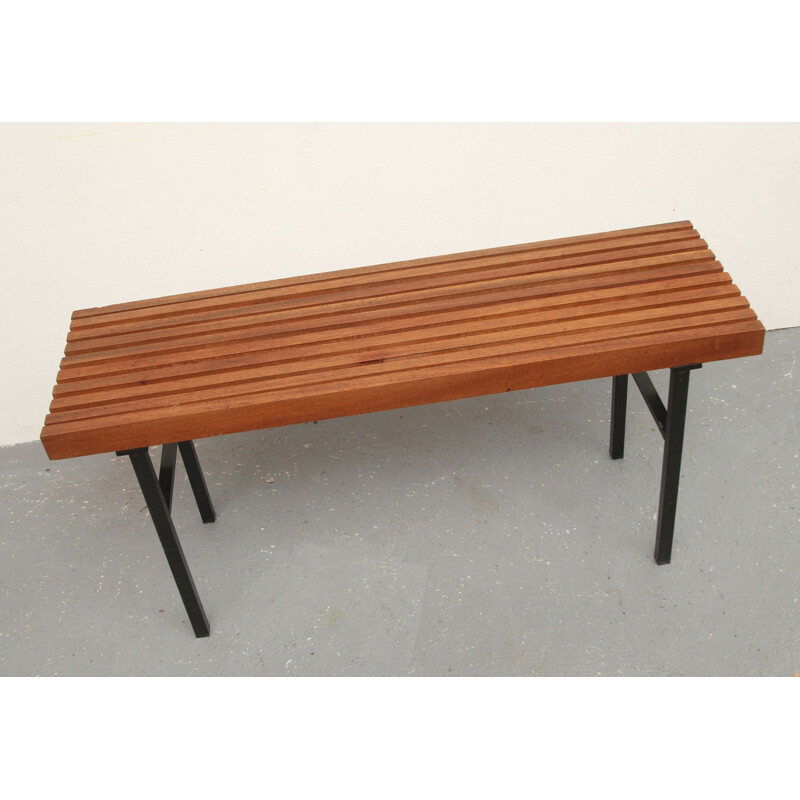 Vintage teak bench 1960