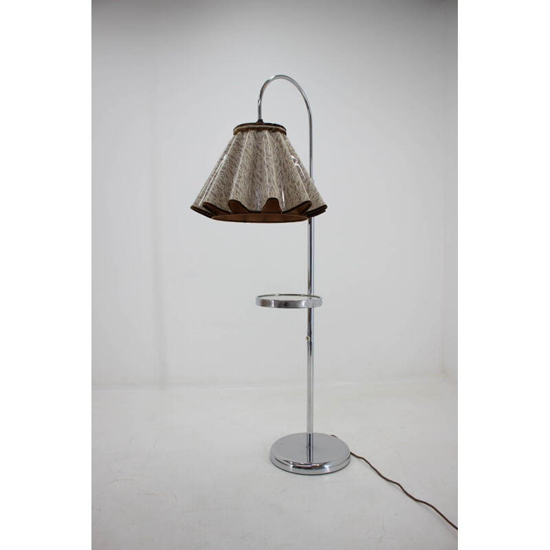 Vintage Bauhaus floor lamp, Czechoslovakia, 1950