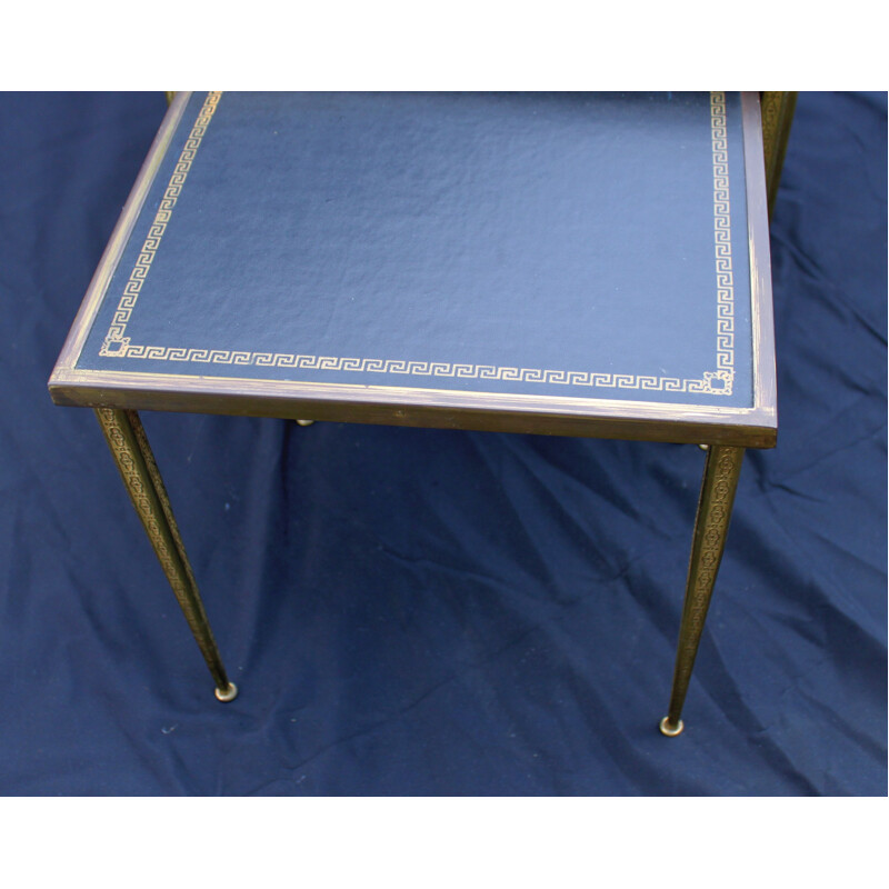 Set of 3 vintage nesting tables, neo-classical style