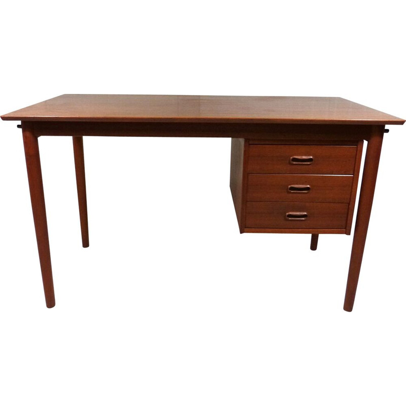 Vintage teak desk by Arne Vodder for Sigh & Søns Møbelfabrik, Denmark 1960s